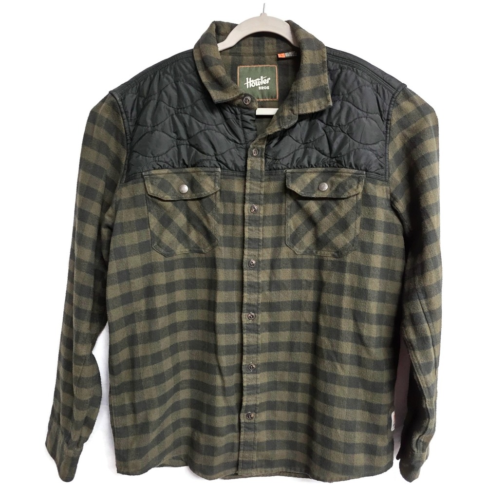 Howler Brothers Mens Quintana Quilted Flannel Shirt Buffalo Size Large